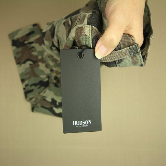 Hudson Barbara High Waist Super Skinny Ankle Jeans Women's Sz 24 Camouflage NWT - Picture 11 of 12